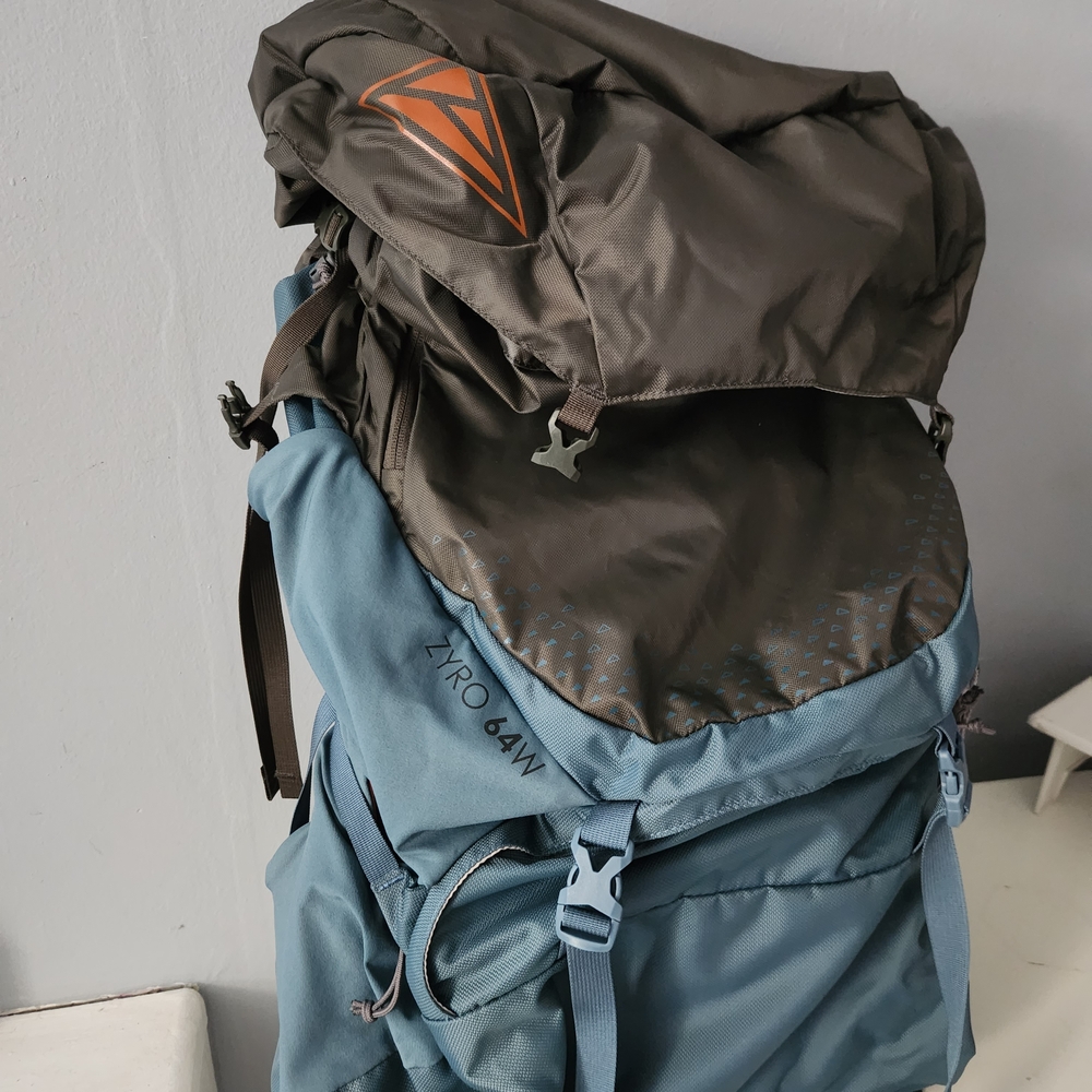 Zro64W Women's Blue and Brown Backpack